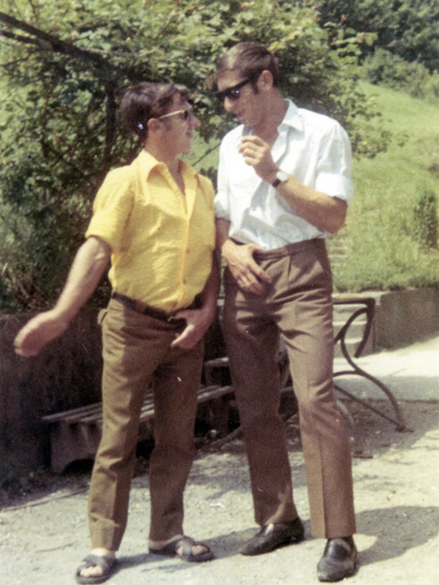 1970 - Dos amigos en Suiza